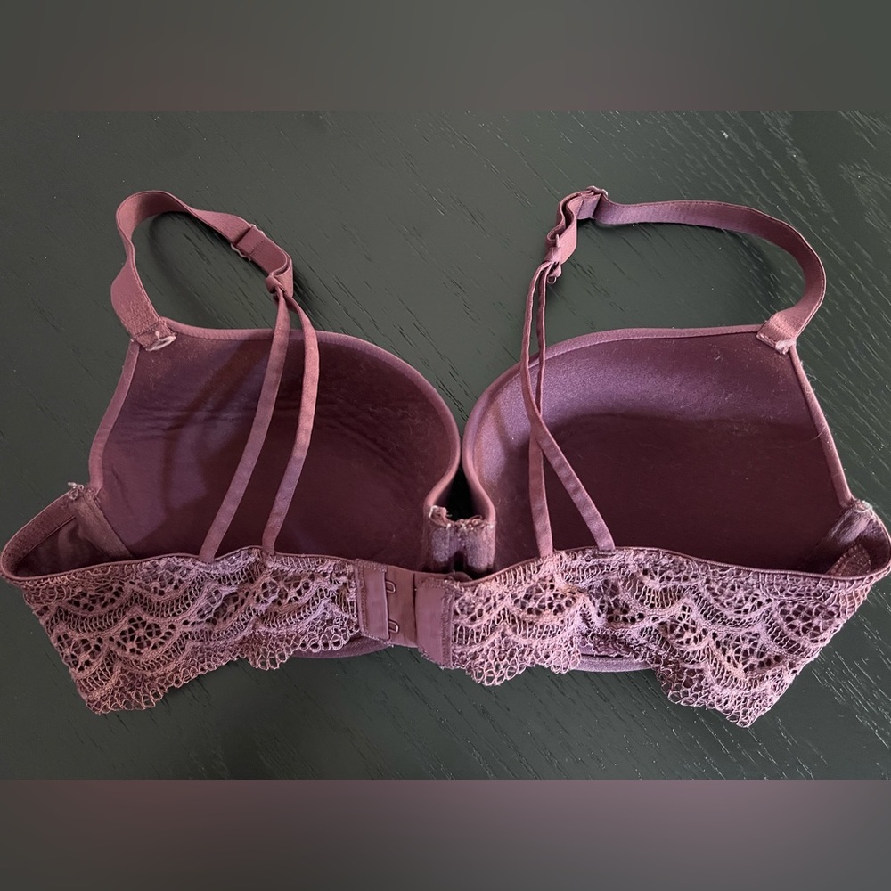 🛍️Auden Brown Lace Trimmed Bra - Picture 2 of 7